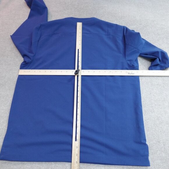 Rhone Sweater Medium Blue 1/4 Zip Blade Collar M19 Approach Air - Picture 7 of 9